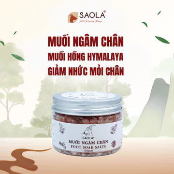 Muối Ngâm Chân Thảo Dược, Muối Hồng Himalaya, Giảm Đau Nhức Mỏi Chân, Tăng Lưu Thông, Giúp Ngủ Ngon