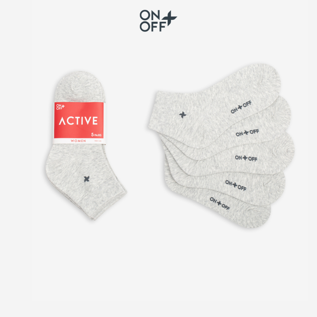 Combo 5 đôi tất nữ cotton ONOFF basic mềm mại mỏng nhẹ thoáng khí 16AE23A035 - 16AQ23A115