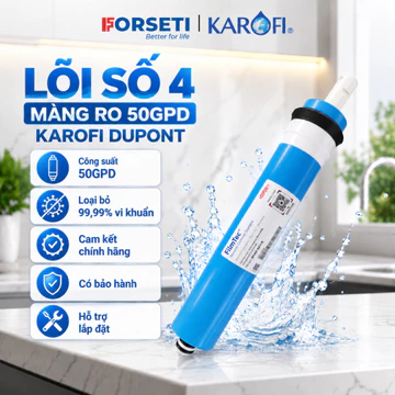 Màng RO Karofi - Lõi số 4 - Màng RO 50GPD Karofi (Hàng có tem bảo hành Karofi)
