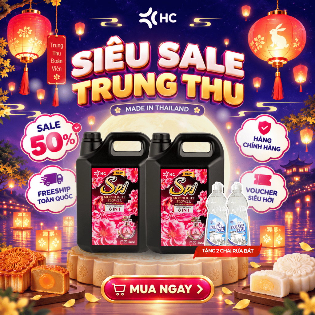 [MUA 2 TẶNG 2] Nước Giặt Xả HC SPJ Đen 8n1 - Bản mới, Hương Thơm Bí Ẩn, Đánh Bay Vết Bẩn, Lưu Hương 48H