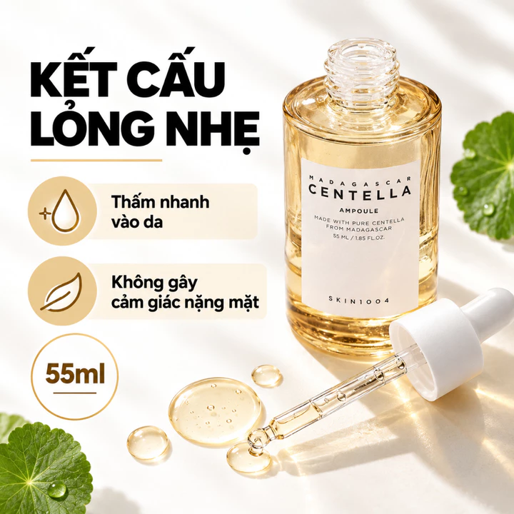 Serum Rau Má Skin1004 Madagascar Centella Asiatica Ampoule 55ml- 100ml Tinh Chất Skin 1004 Chính Hãng – 5