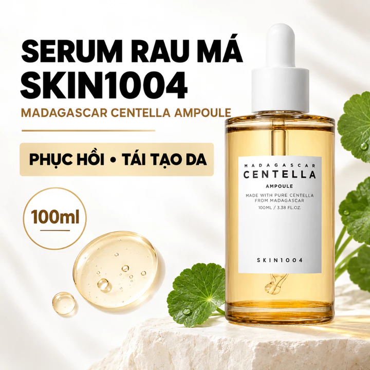 Serum Rau Má Skin1004 Madagascar Centella Asiatica Ampoule 55ml- 100ml Tinh Chất Skin 1004 Chính Hãng – 2