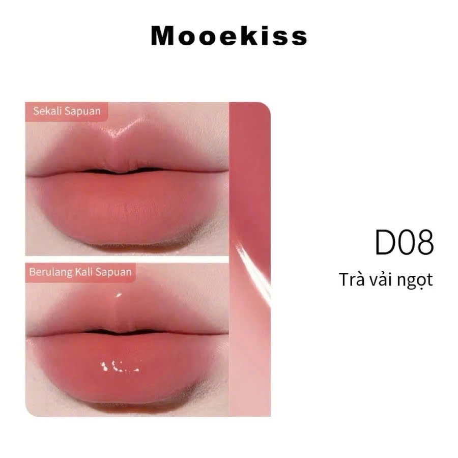 Son Bóng Hai Đầu Mooekiss Dual Effect Lip Gloss Dưỡng Môi Đa Năng (3ml+3ml) D02, D03, D06, D07, D08 | BigBuy360 - bigbuy360.vn