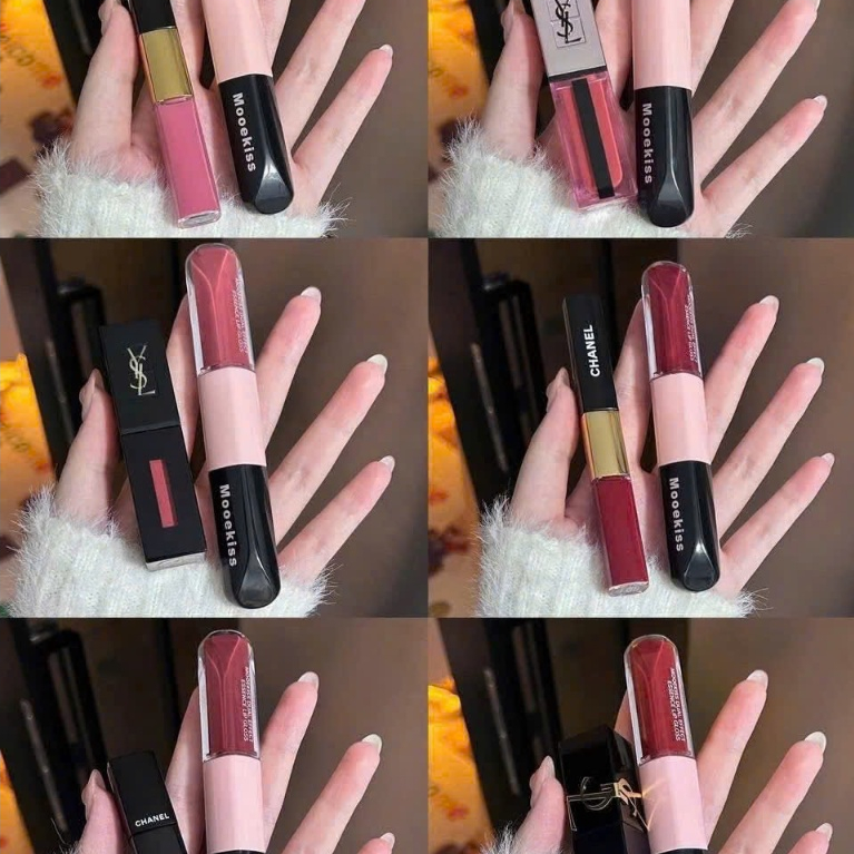 Son Bóng Hai Đầu Mooekiss Dual Effect Lip Gloss Dưỡng Môi Đa Năng (3ml+3ml) D02, D03, D06, D07, D08 | BigBuy360 - bigbuy360.vn
