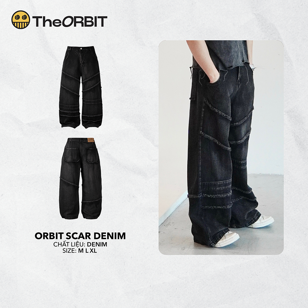 Quần Jeans Dài form "Loose Fit" ORBIT SCAR DENIM  - Local Brand Chính Hãng