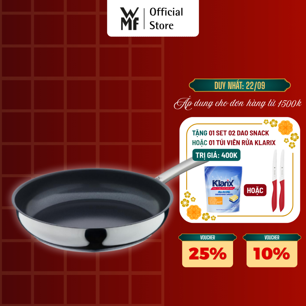 Chảo Chống Dính Cao cấp WMF WEILBURGER CERAMIC 28 CM, Đáy Từ 3 Lớp, Dùng Cho Mọi Loại Bếp