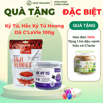 Kỷ Tử, Hắc Kỷ Tử Hoang Dã C’LaVie 100g (20g x 5 Gói) Giàu Chất Chống Oxy Hóa Pha Trà Chưng Yến Nấu Chè