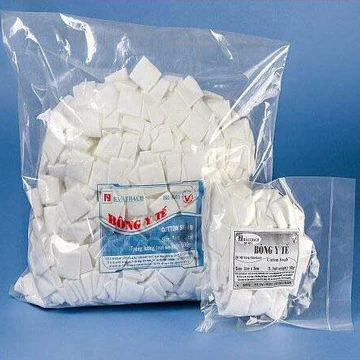 Bông Gòn Bảo Thạch Vuông 3x3cm Cắt Sẵn Tiệt Trùng [50g / 100g / 500g] - Bông Y Tế Thấm Hút Cao Cấp Chính Hãng