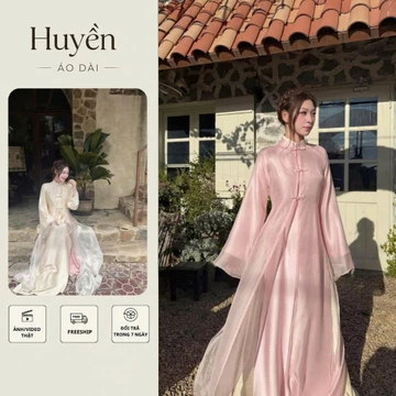 Set Áo Dài Tứ Thân Dáng Xuông Phối Choàng Tơ Cách Điệu sang trọng- PHƯƠNG HUYỀN Store AD54