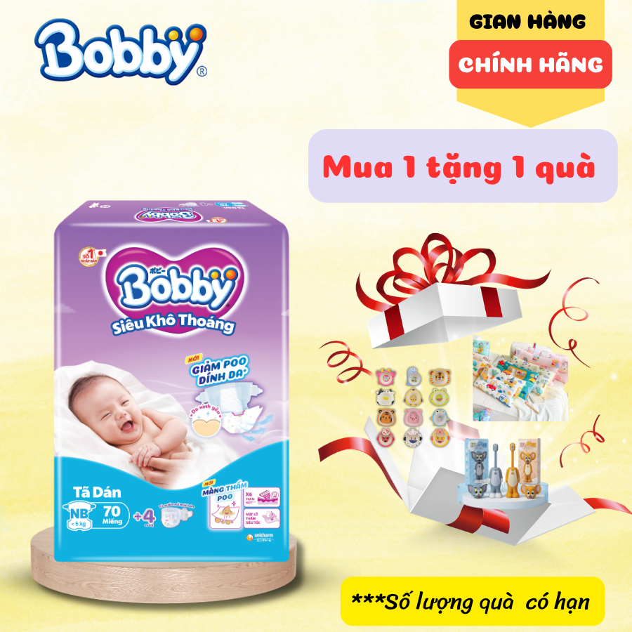 [Mua 1 tặng bát/ mua 2 tặng gối ] TÃ DÁN/ TÃ QUẦN BOBBY ULTRA MỀM MẠI, SIÊU THOÁNG KHÍ XS/S/M/L