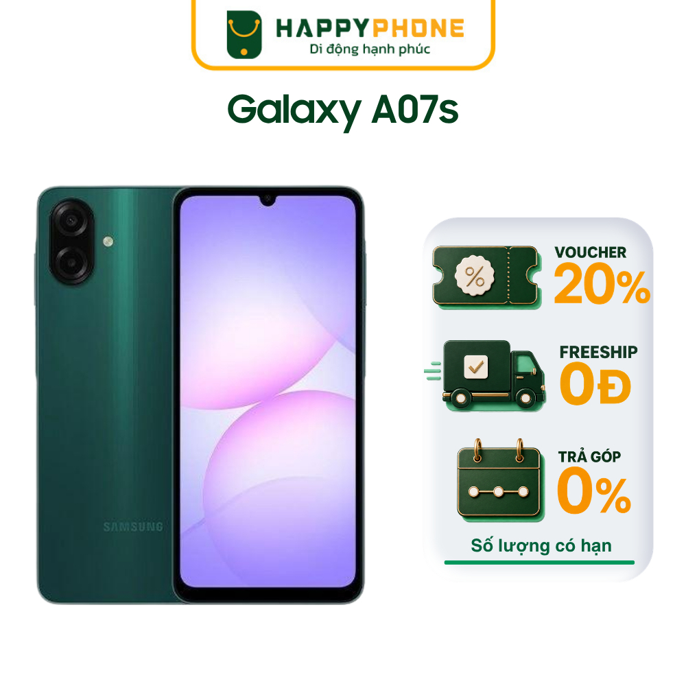 Điện Thoại Samsung Galaxy A07s (4GB/64GB) - Hàng Chính Hãng