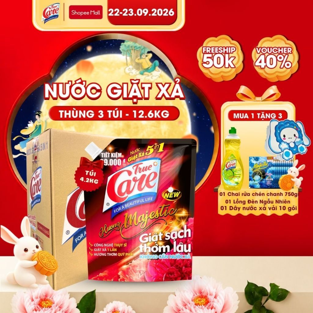 Thùng Túi Nước Giặt Xả True Care 5in1 (1.8kg-4.2kg)