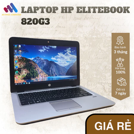 Laptop HP EliteBook 820G3 I5-6200/I7-6600 pin trâu màn hình 12.5 inch HD