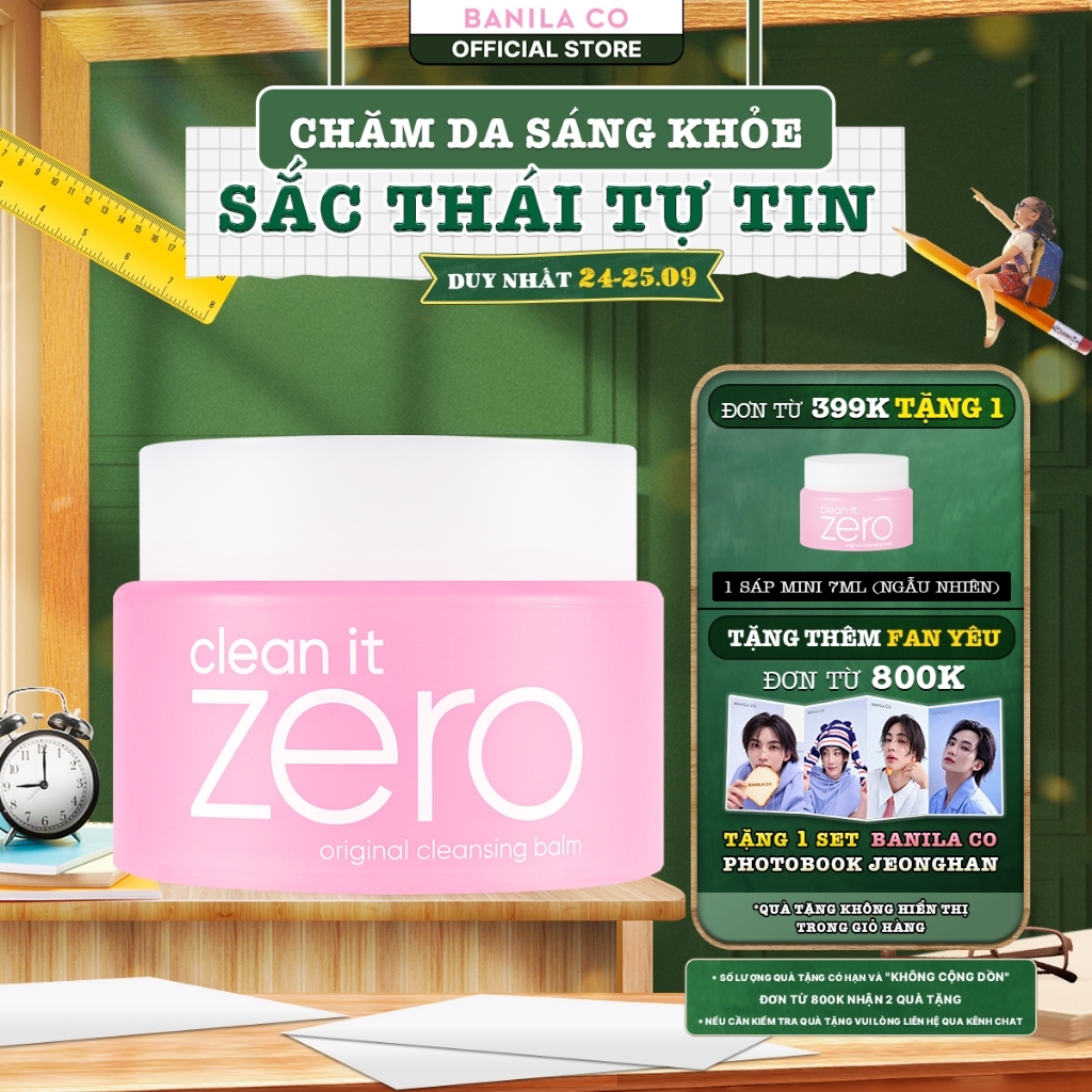 [Renewal] Sáp tẩy trang Banila Co C​l​e​a​n It Z​e​r​o C​l​e​a​n​s​i​n​g B​a​l​m O​r​i​g​i​n​a​l 100/180ML mọi loại da