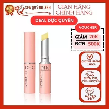 Son dưỡng môi DHC Lip Cream Nhật Bản son dưỡng chống khô môi làm hồng môi giúp mềm mại giảm thâm spaquynhanh