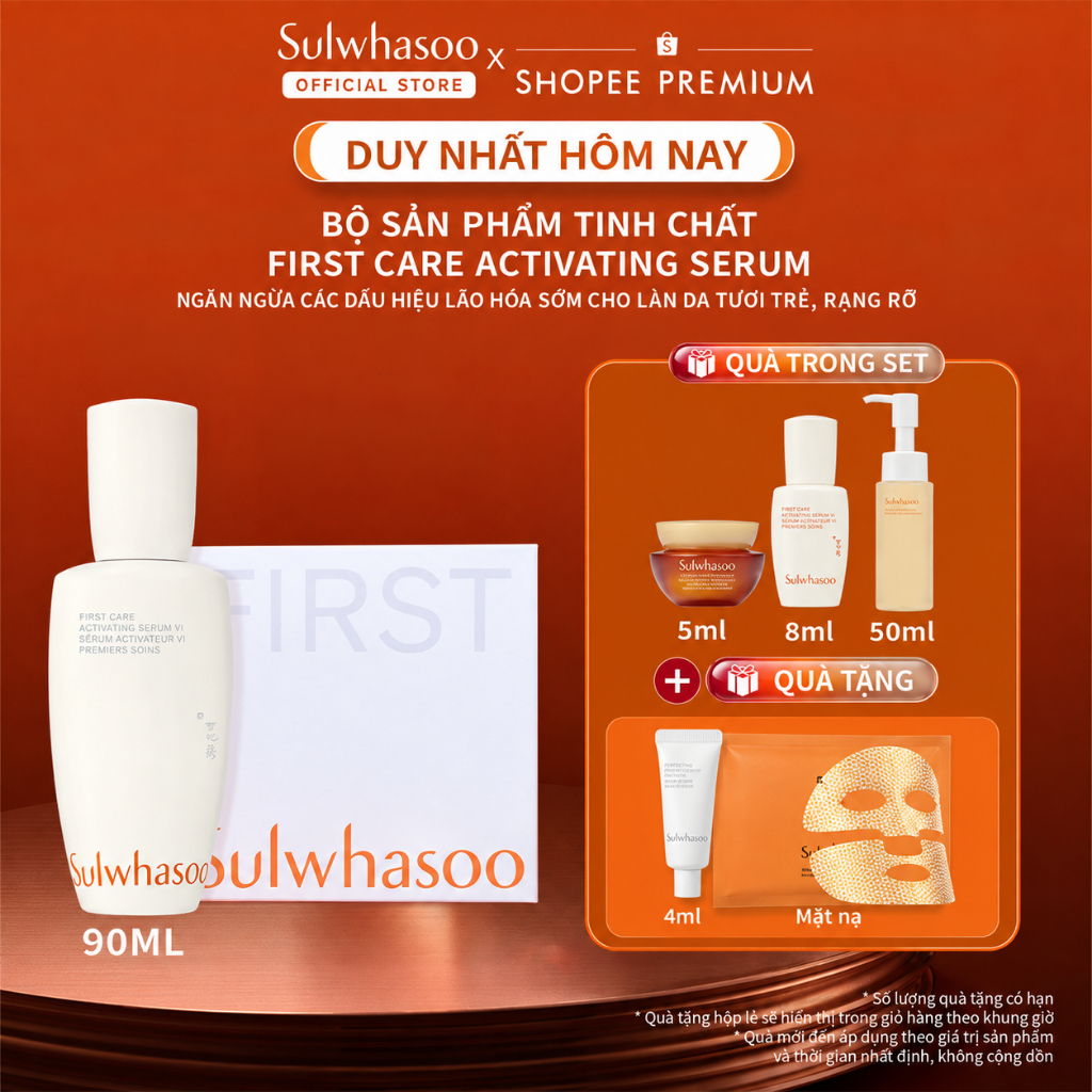 [ĐỘC QUYỀN SHOPEE] Bộ Tinh Chất Sulwhasoo First Care Activating Serum 90ML