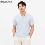 GIORDANO Áo Thun Nam Trơn Có Cổ Lycra Polo 01016245 — ảnh 3