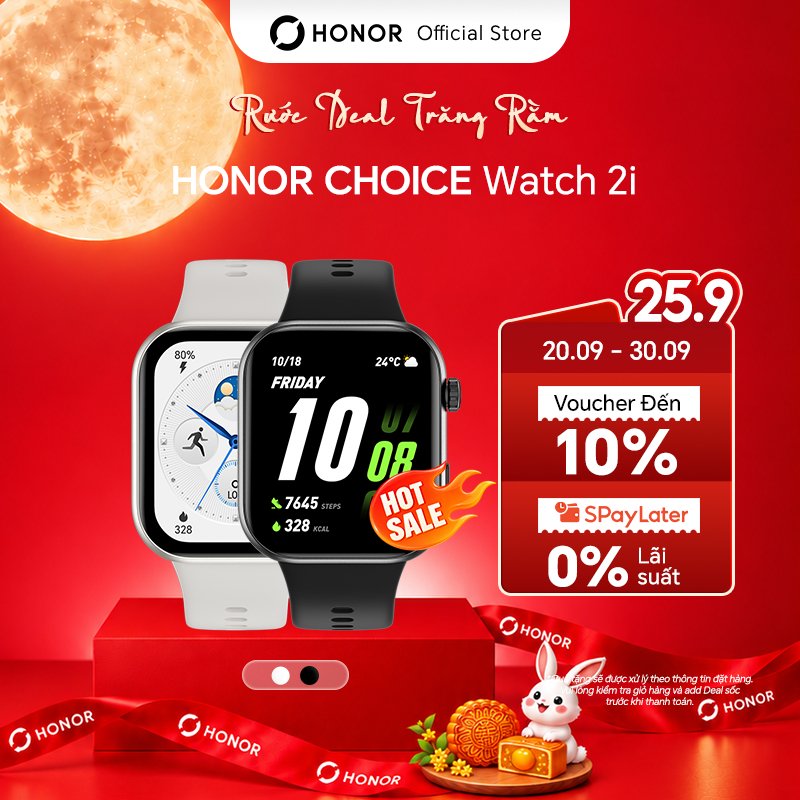 Đồng Hồ Thông Minh HONOR Choice Watch 2i | Màn hình  1.85 " AMOLED, Pin 14 ngày