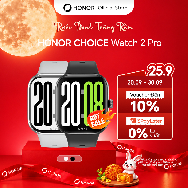 Đồng Hồ Thông Minh HONOR Choice Watch 2 Pro | Màn Hình AMOLED 1.97'' | Pin Đến 14 Ngày | Theo Dõi Sức Khỏe | BH 12 Tháng