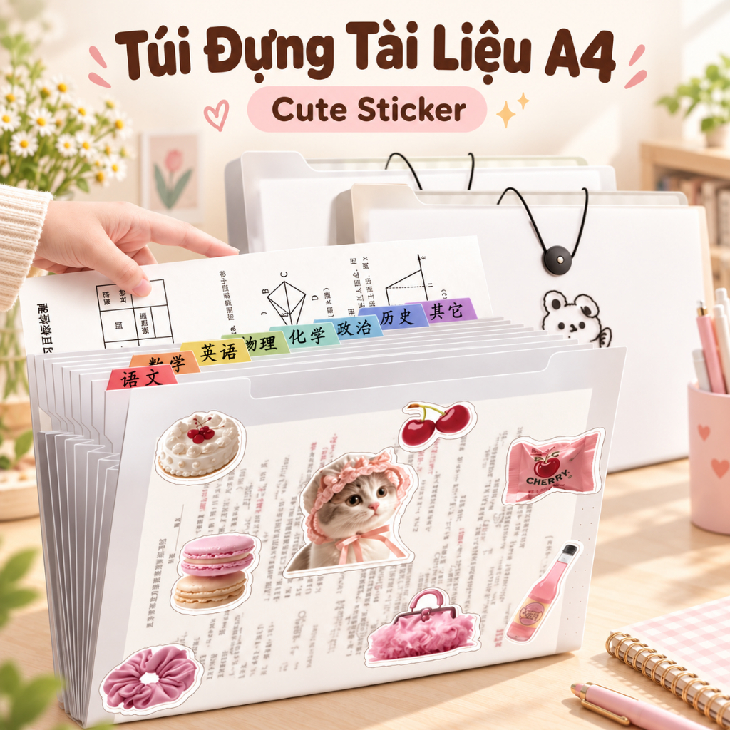 Túi Đựng Tài Liệu A4 5/8/12 Ngăn M.Y – Cặp File Hồ Sơ Nhiều Ngăn Văn Phòng Phẩm | Shopee Việt Nam