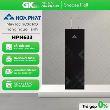 HPN633 (10 Lõi 2 Vòi) - HPN615 - Máy lọc nước RO nóng lạnh Hòa Phát HPN633 [Toàn Quốc]