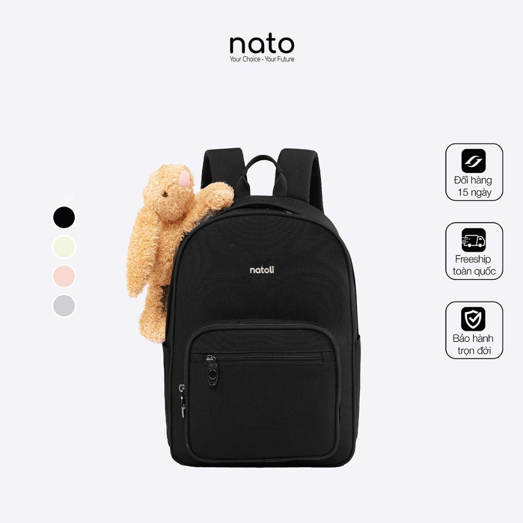 Balo nữ thỏ bông thời trang Natoli hàn quốc cute nhiều ngăn đựng laptop Sweet Bunny Backpack B28