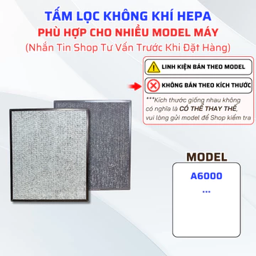 Tấm Lọc Không Khí Hepa Tương Thích Dòng HITACHI A6000, Màng Lọc HEPA Dành Cho Máy Hitachi EP-A6000 Chuẩn Theo Máy