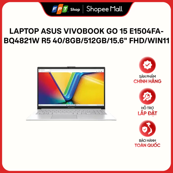 Laptop Asus Vivobook Go 15 E1504FA-BQ4821W R5 40/8GB/512GB/15.6" FHD/Win11