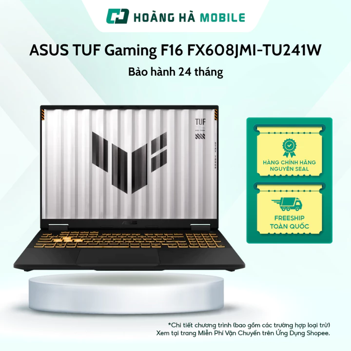 Laptop ASUS TUF Gaming F16 FX608JMI-TU241W (Core i7-14650HX/RTX 5060 8GB/16GB DDR5/512GB SSD/16"FHD 144Hz/Win 11/Xám)