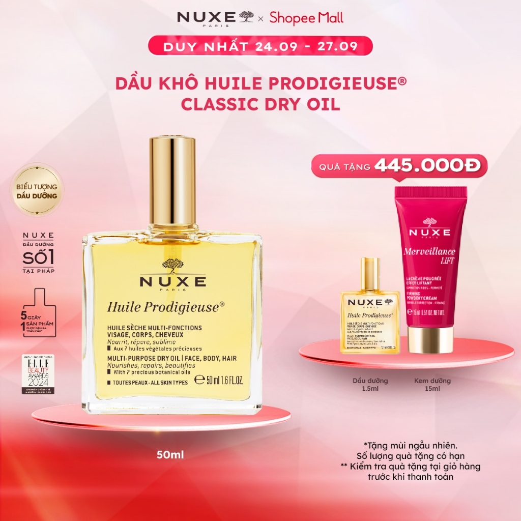 Dầu dưỡng khô đa năng Nuxe Huile Prodigieuse® 50ml