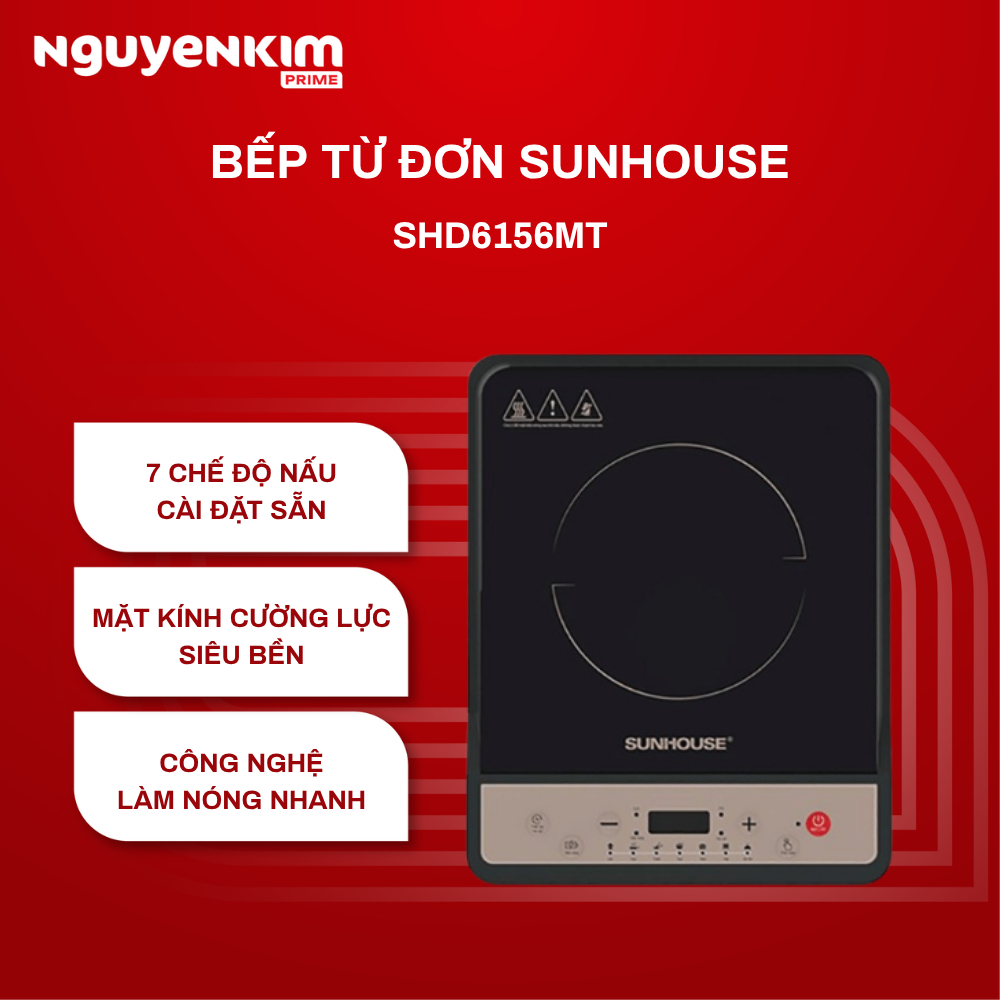 Bếp từ đơn Sunhouse SHD6156MT - Bảo hành chính hãng