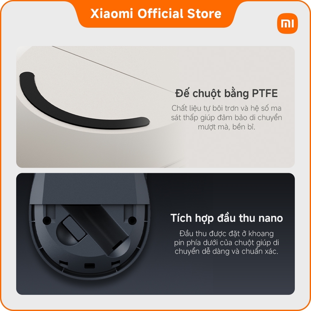 Xiaomi Dual-mode Wireless Mouse 2 Chuột văn phòng tiện dụng, bạn đồng hành trong công việc | BigBuy360 - bigbuy360.vn