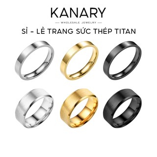 Titanium Steel Ring by KANARY - Sỉ trang sức Titan