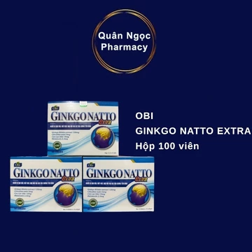 Viên uống bổ não Obi Ginkgo Natto extra - Tăng cường lưu thông máu, giảm nguy cơ hình thành và làm tan huyết khối