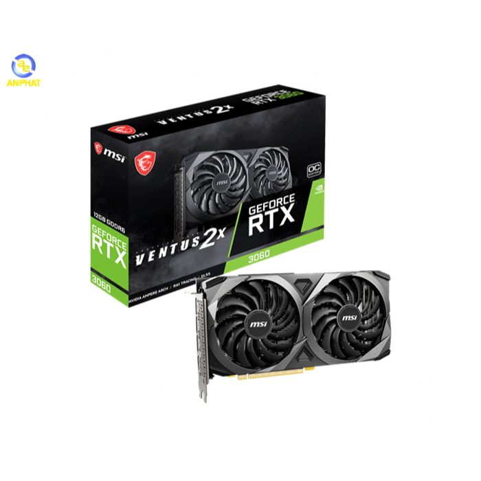 [SP MỚI FULL VAT] VGA CARD MÀN HÌNH MSI GeForce RTX 3060 VENTUS 2X 12GB GDDR6 OC - BẢO HÀNH 36 THÁNG | BigBuy360 - bigbuy360.vn