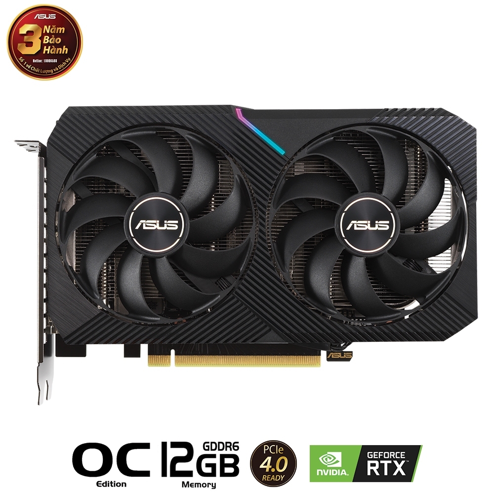 [SP MỚI FULL VAT] VGA CARD MÀN HÌNH ASUS Dual GeForce RTX 3060 V2 12GB GDDR6 - BẢO HÀNH 36 THÁNG | BigBuy360 - bigbuy360.vn