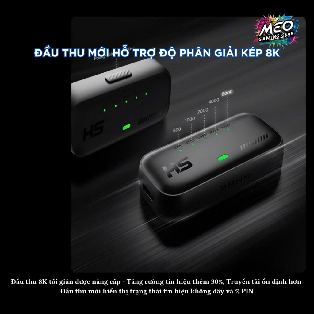 Chuột không dây Gaming RAWM Leviathan V4GT - PAW 3950 45K - Dual Polling Rate 8K - 54g | BigBuy360 - bigbuy360.vn
