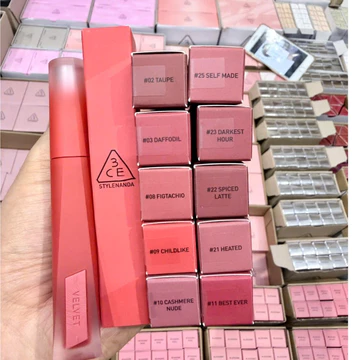 Son Kem Lì 3CE Nhung Lì Velvet Lip Tint Plush 4g