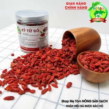 250GRAM KỶ TỬ ĐỎ SẤY MỘC (KHÔNG NHUỘM) CÂU KỶ TỬ NINH HẠ SẤY MỘC SHOP MẸ TÔM (CÓ XUẤT HÓA ĐƠN CÔNG TY)
