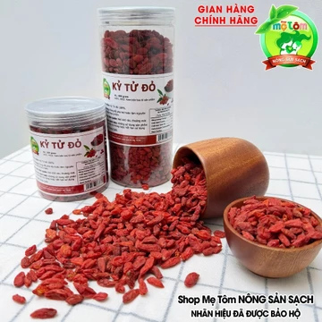 KỶ TỬ ĐỎ SẤY MỘC (KHÔNG NHUỘM) CÂU KỶ TỬ SẤY MỘC shop mẹ Tôm (CÓ XUẤT HÓA ĐƠN CÔNG TY)