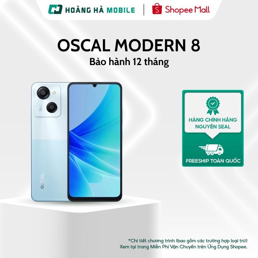 Điện thoại di động OSCAL MODERN 8 (8+8GB/256GB) - Chính hãng (Nguyên Seal Chưa Active) | BigBuy360 - bigbuy360.vn