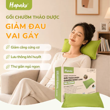 Hộp Quà Sức Khỏe Từ Túi Chườm Thảo Dược Hapaku, Túi Chườm Bụng Kinh, Giảm Đau Cổ Vai Gáy, Quà Sinh Nhật Cho Nữ