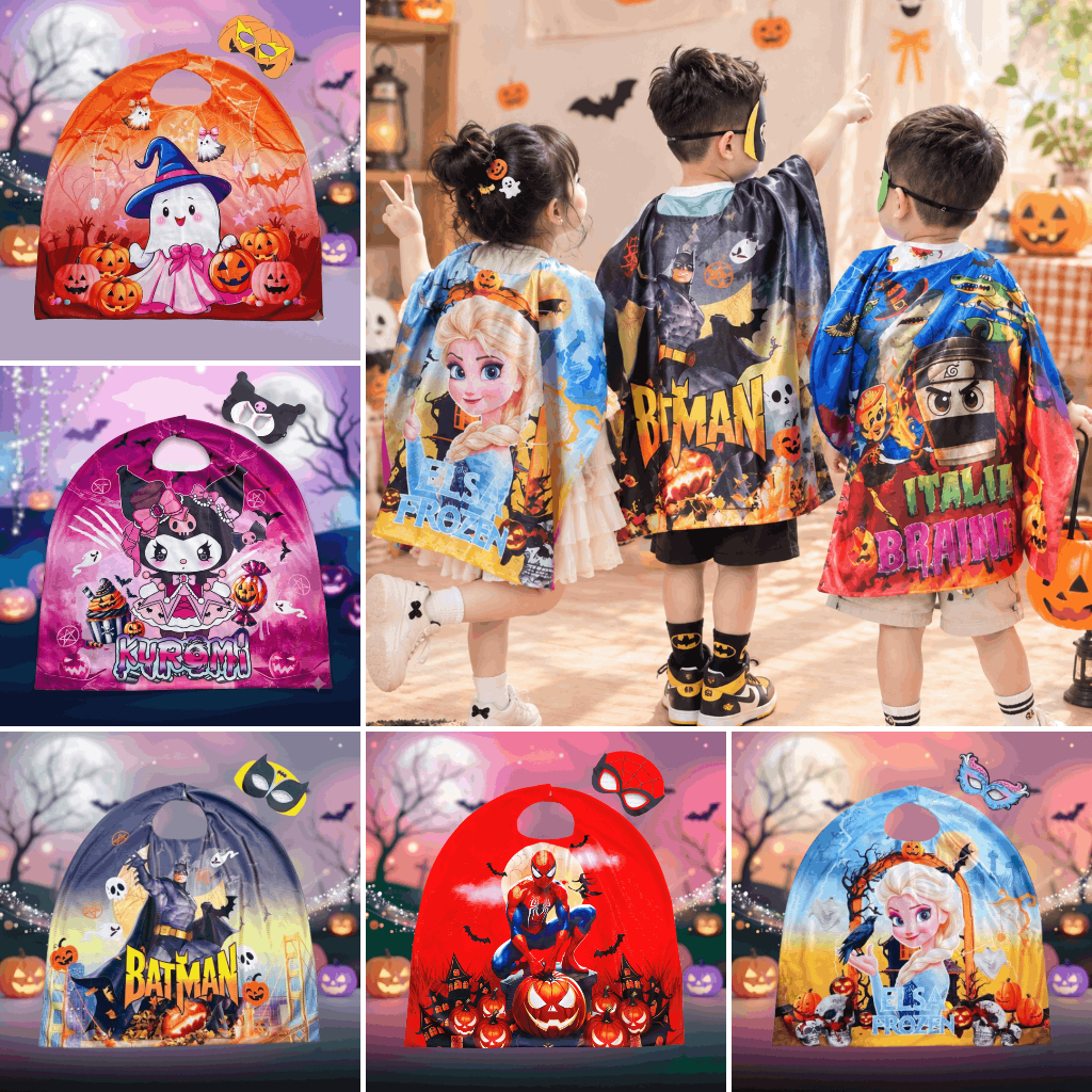 SAMKIDS - SK245 - Áo Choàng Kèm Mặt Nạ Hóa Trang HALLOWEEN Cho Bé
