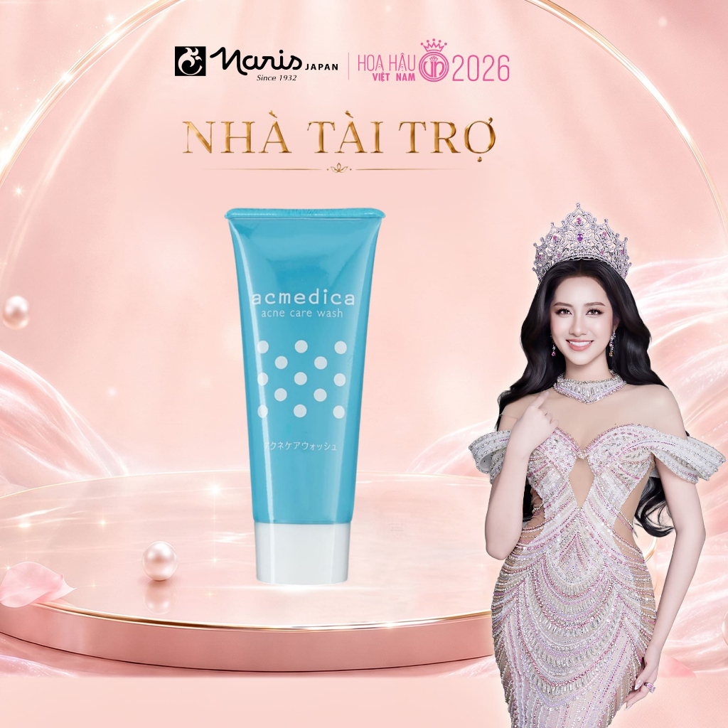 Sữa rửa mặt cho da dầu & mụn Naris Acmedica Acne Care Wash 100gr