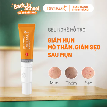 Gel chấm ngừa mụn và thâm Nano Decumar Advanced 20g, thẩm thấu nhanh không kích ứng, hiệu quả tối ưu