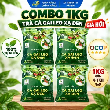Combo 1kg Trà Cà Gai Leo Xạ Đen SADU - Trà Túi Lọc Mát Gan Giải Độc Hạ Men Gan OCOP 4 Sao