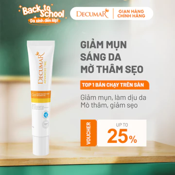 Gel bôi chấm giảm mụn Decumar Nghệ Nano THC 20gr chính hãng - Giảm mụn sưng viêm nhanh sau 3 ngày