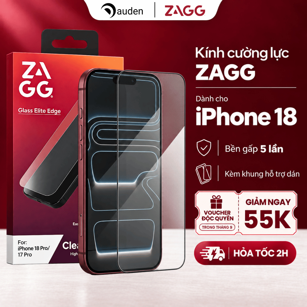 [iPhone 18/17/16/15 Series] Kính Cường Lực ZAGG / UAG Chống Chói, Chống Nhìn Trộm, Bảo Vệ Mắt - Hàng Chính Hãng