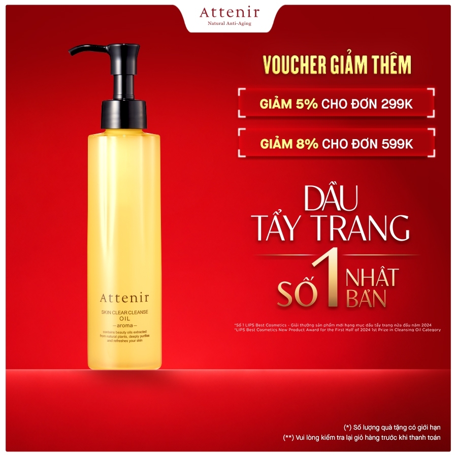 Dầu Tẩy Trang Và Làm Sạch Hương Hoa Neroli 175ml Attenir Skin Clear Cleanse Oil Aroma