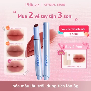 Son bút nhung lì PHILOVE - Matte Crayon Stick , bền màu lâu trôi, mịn lì, hiệu ứng nhung mờ 3g